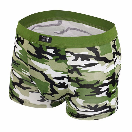Camouflage-print boxer shorts
